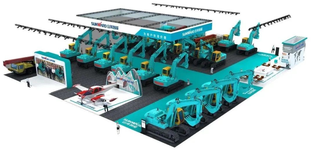 进场布展!2021年长沙国际工程机械展倒计时,山河智能展区亮点提前剧透