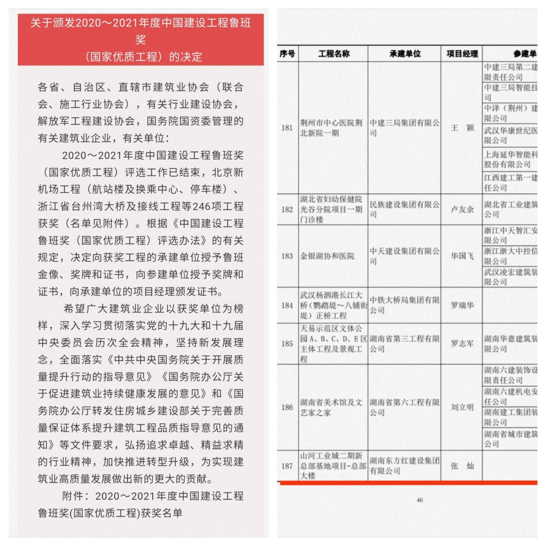 喜提“鲁班奖”,山河智能总部大楼有“颜”更有“才”